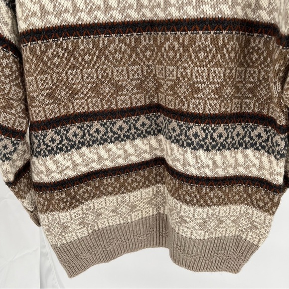 The Italian Sweater Co Vintage Mens Wool/Acrylic Sweater Size L Grandpa - Picture 9 of 9